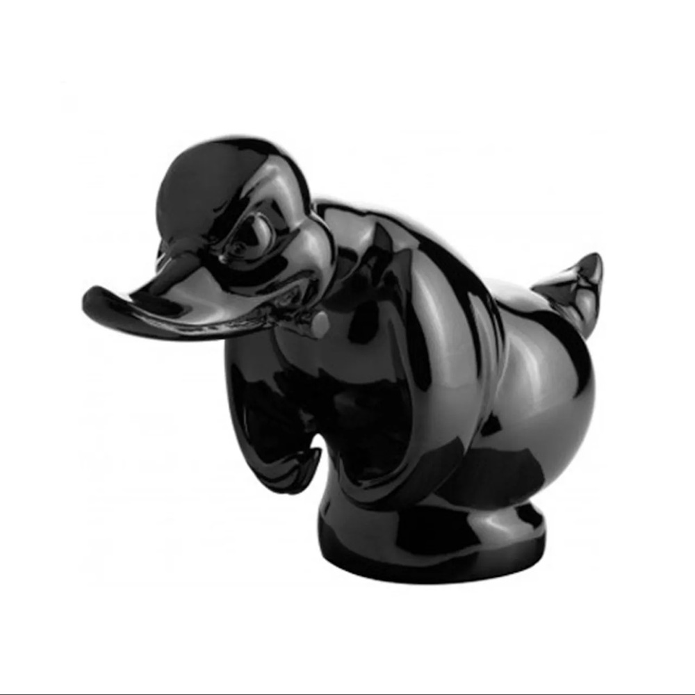Elegant Black and Orange Peterbilt hood Ornament
